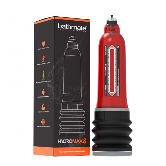 Красная гидропомпа Bathmate HydroMAX8 - Bathmate - в Ноябрьске купить с доставкой