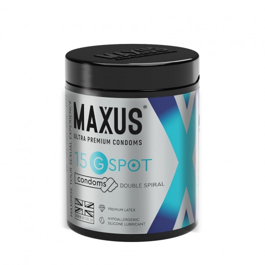 Гладкие презервативы Maxus G spot с двойной спиралью - 15 шт. - Maxus - купить с доставкой в Ноябрьске