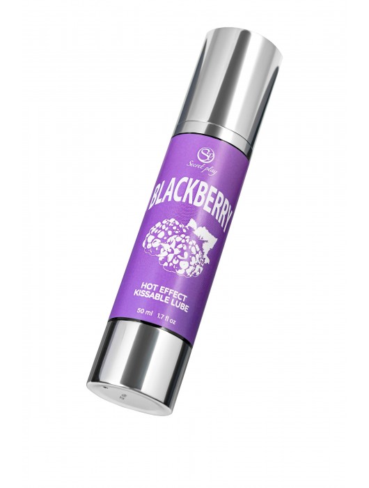 Массажное масло 2-в-1 Blackberry Hot Effect с разогревающим эффектом и вкусом ежевики - 50 мл. - Secret Play - купить с доставкой в Ноябрьске
