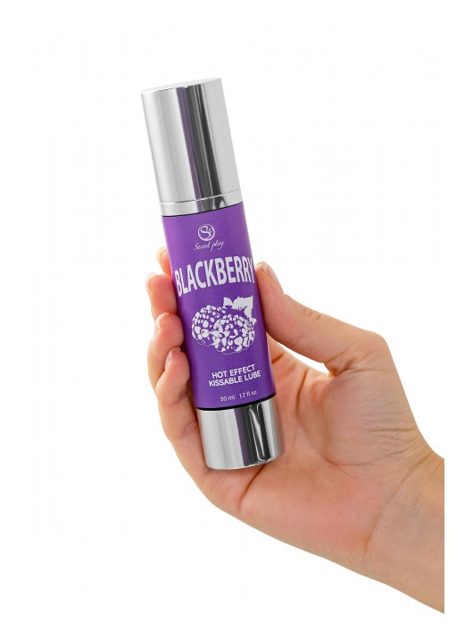 Массажное масло 2-в-1 Blackberry Hot Effect с разогревающим эффектом и вкусом ежевики - 50 мл. - Secret Play - купить с доставкой в Ноябрьске