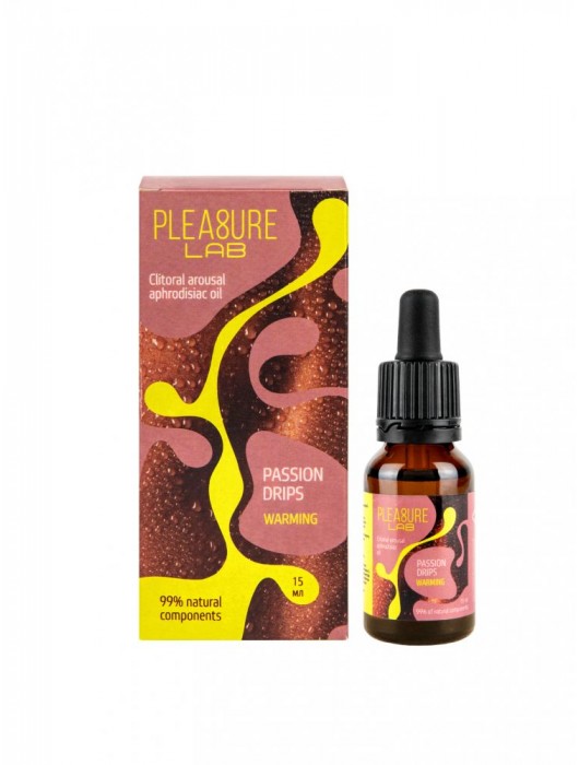 Капли с согревающим эффектом Passion Drips Warming - 15 мл. - Pleasure Lab - купить с доставкой в Ноябрьске