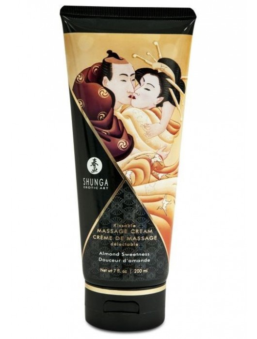 Массажный крем для тела с ароматом миндаля Almond Sweetness - 200 мл. - Shunga - купить с доставкой в Ноябрьске