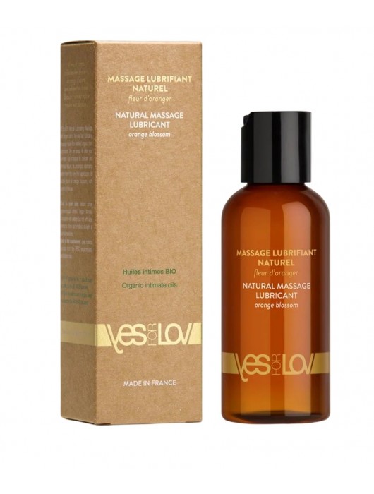 Натуральная массажная смазка Natural Lubricant Orange Blossom - 100 мл. - YESforLOV - купить с доставкой в Ноябрьске