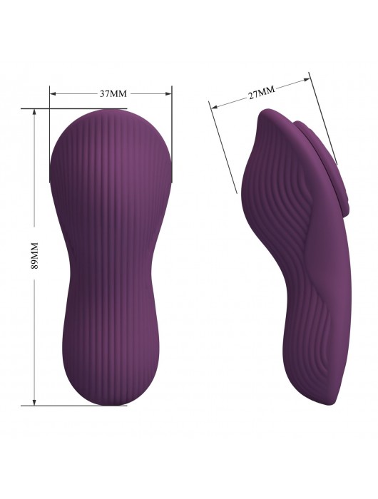 Фиолетовый вибратор в труски Mane с управлением через приложение - Baile