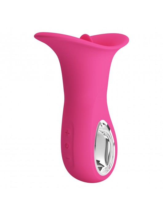 Розовый вибратор с язычком Clyde - Baile