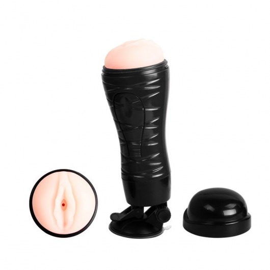 Мастурбатор-вагина Flora с присоской в основании - Baile - в Ноябрьске купить с доставкой