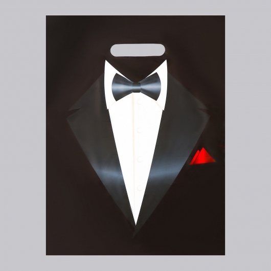 Пакет «Смокинг» полиэтиленовый с вырубной ручкой (30х40 см) - UPAK LAND - купить с доставкой в Ноябрьске