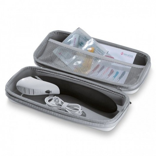 Вибратор с электростимуляцией Sizzling Simon Black Edition - 27 см. - MyStim - купить с доставкой в Ноябрьске