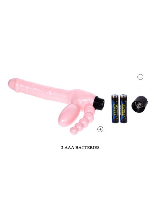 Безремневой вибрострапон с анальным отростком - Baile - купить с доставкой в Ноябрьске