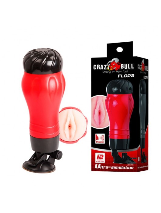 Мастурбатор-вагина  в тубе FLORA с вибрацией - Baile - в Ноябрьске купить с доставкой