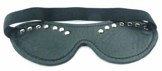 Черная маска с декором - БДСМ Арсенал - купить с доставкой в Ноябрьске