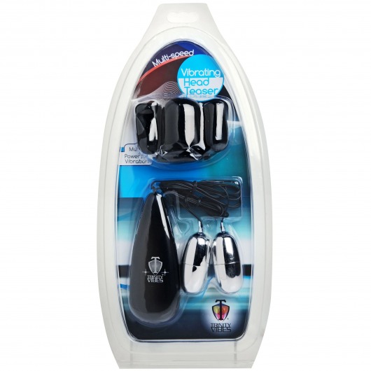 Черная стимулирующая насадка для головки полового члена Multi Speed Vibrating Penis Head Teaser - XR Brands - в Ноябрьске купить с доставкой