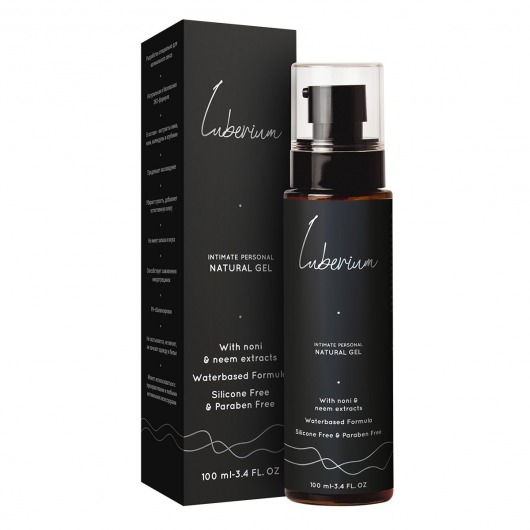 Интимный гель на водной основе с экстрактами нони и нима Luberium Natural Gel - 100 мл. - Luberium - купить с доставкой в Ноябрьске