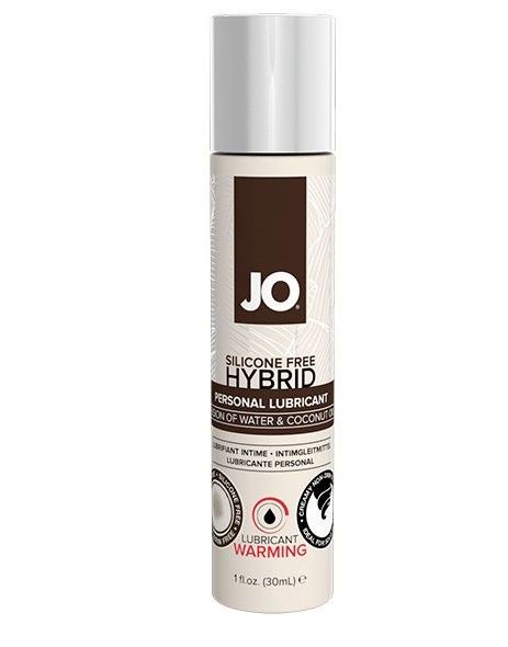 Водно-масляный лубрикант с разогревающим эффектом JO Silicone Free Hybrid Lubricant WARMING  - 30 мл. - System JO - купить с доставкой в Ноябрьске