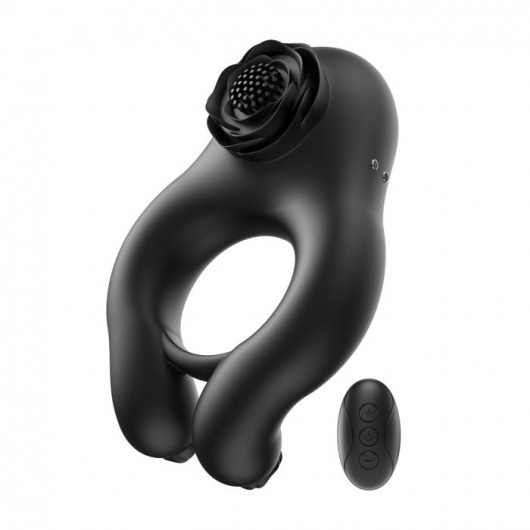 Черное эрекционное кольцо Abe с пультом ДУ - BeYourLover - в Ноябрьске купить с доставкой