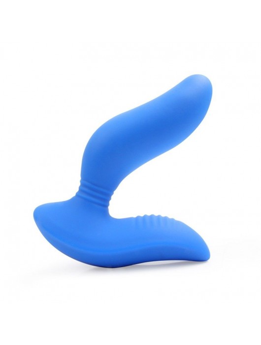 Синий вибромассажер простаты 3,5’’ Curve P-spot Massager - 12 см. - Erokay - в Ноябрьске купить с доставкой