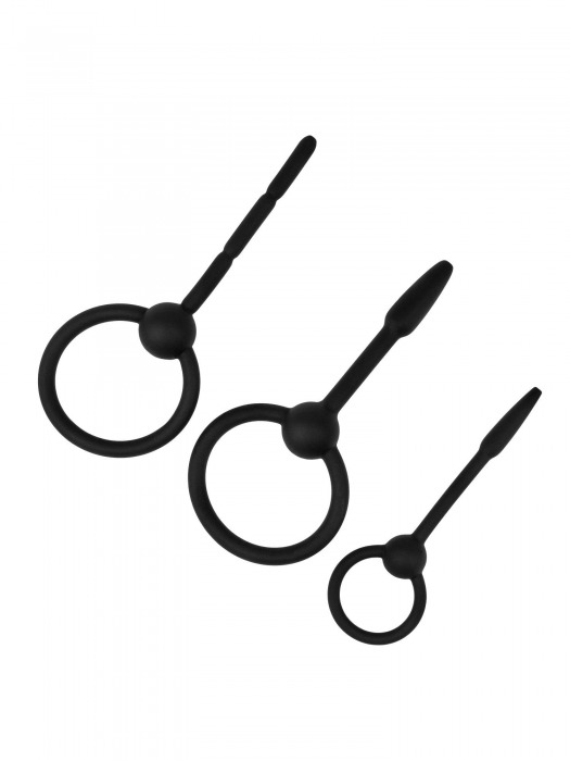 Набор из 3 черных уретральных массажеров Spin - Lola Games - купить с доставкой в Ноябрьске