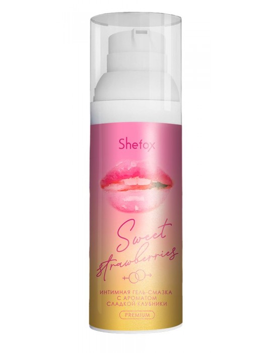 Интимная гель-смазка Shefox Premium «Сладкая клубника» - 50 мл. - Shefox - купить с доставкой в Ноябрьске
