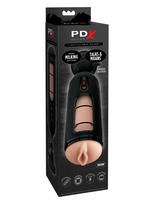 Мастурбатор-вагина с вибрацией Vibrating Mega Milker - Pipedream - в Ноябрьске купить с доставкой