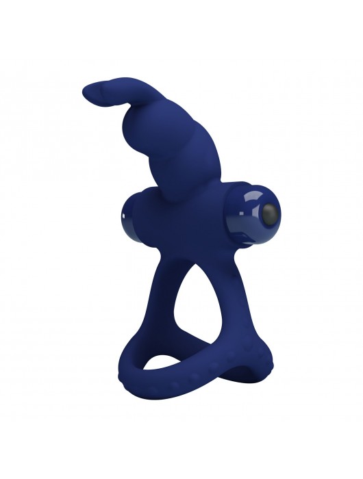 Синее эрекционное кольцо с вибрацией Luchito - Baile - в Ноябрьске купить с доставкой