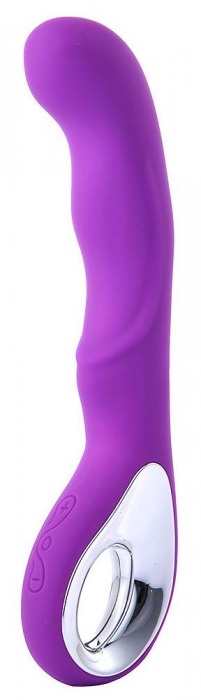 Фиолетовый вибратор для массажа точки G - 20 см. - Boys of Toys