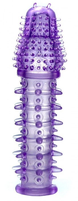 Фиолетовая закрытая насадка на пенис - 13,5 см. - Boys of Toys - в Ноябрьске купить с доставкой