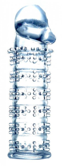 Прозрачная насадка на пенис с рельефом - 12 см. - Boys of Toys - в Ноябрьске купить с доставкой