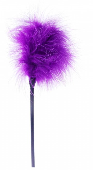 Фиолетовая пуховка для любовных игр - 28 см. - Boys of Toys - купить с доставкой в Ноябрьске