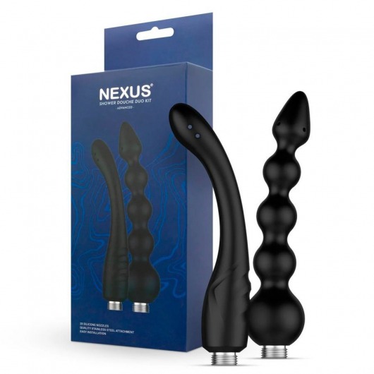 Набор из 2 насадок для анального душа Shower Douche Duo Kit - Nexus Range - купить с доставкой в Ноябрьске