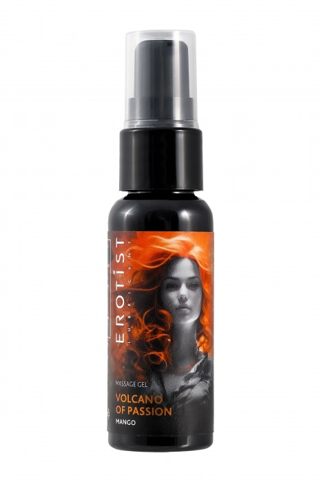 Гель с эффектом вибрации Volcano Of Passion со вкусом манго - 25 мл. - Erotist Lubricants - купить с доставкой в Ноябрьске