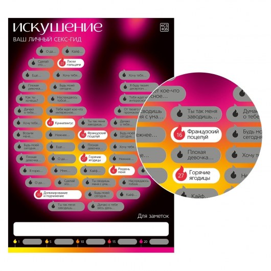 Плакат для пар со скретч-слоем «Секс-гид. Искушение» - Сима-Ленд - купить с доставкой в Ноябрьске