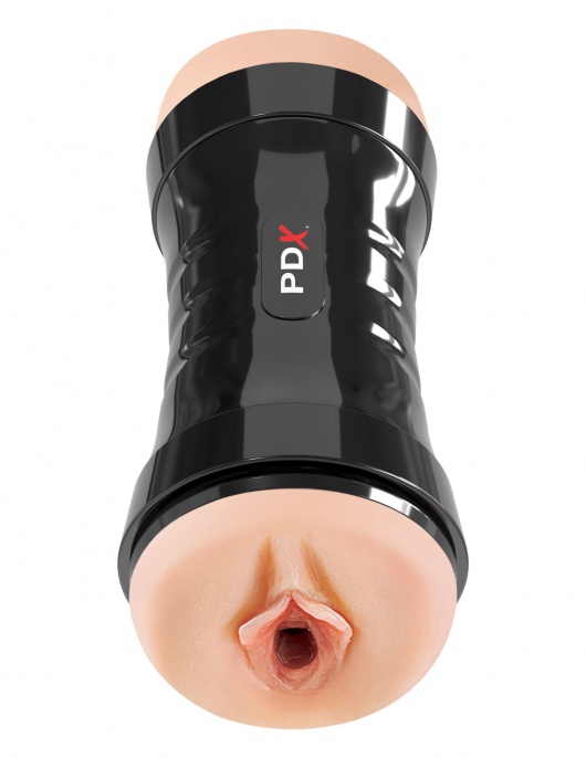 Двусторонний мастурбатор в колбе Super Flip-A-Pussy Over - Pipedream - в Ноябрьске купить с доставкой