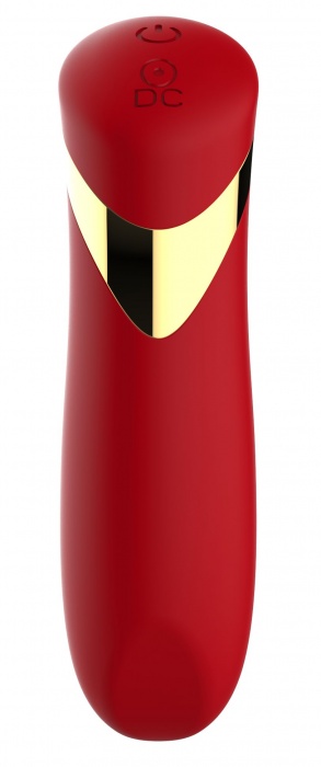 Красный силиконовый мини-вибратор - 13,7 см. - Secwell