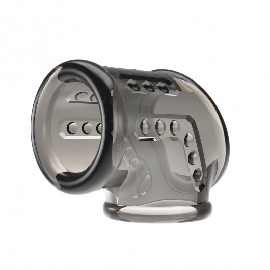 Дымчатая насадка на пенис и мошонку - Baile - в Ноябрьске купить с доставкой