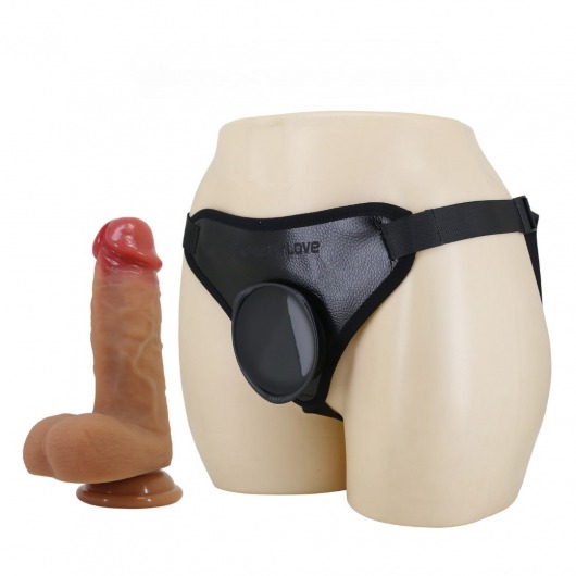 Страпон с универсальным поясом Fogg - 17,5 см. - Baile - купить с доставкой в Ноябрьске