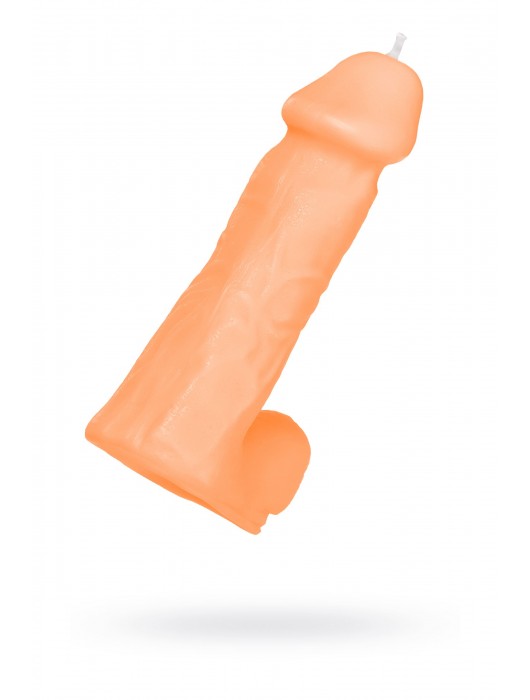 Оранжевая сувенирная свеча «Пенис» - Pecado - купить с доставкой в Ноябрьске