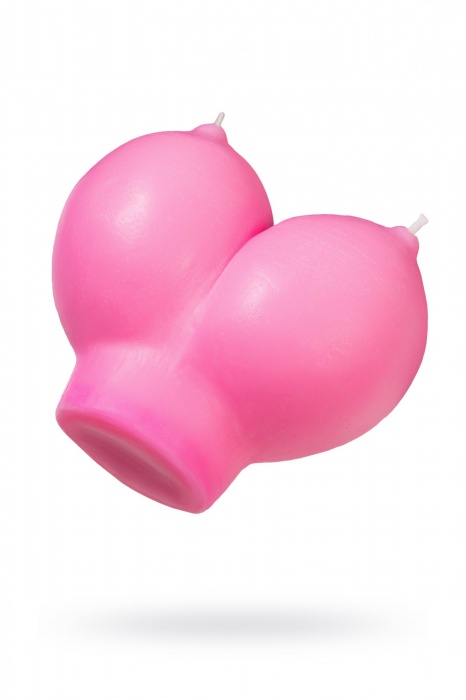 Розовая свеча «Сиськи» - 150 гр. - Pecado - купить с доставкой в Ноябрьске