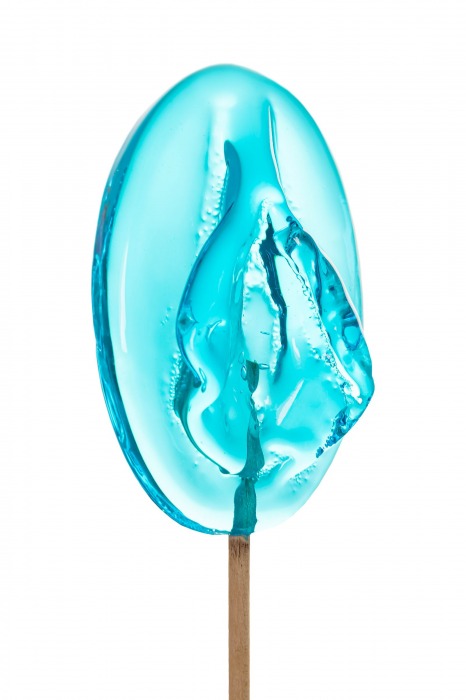 Леденец в форме вагины со вкусом блю кюрасао - 50 гр. - Sosuчki - купить с доставкой в Ноябрьске