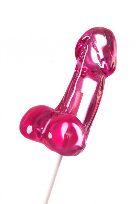 Розовый леденец в форме члена со вкусом айриш крим - 80 гр. - Sosuчki - купить с доставкой в Ноябрьске