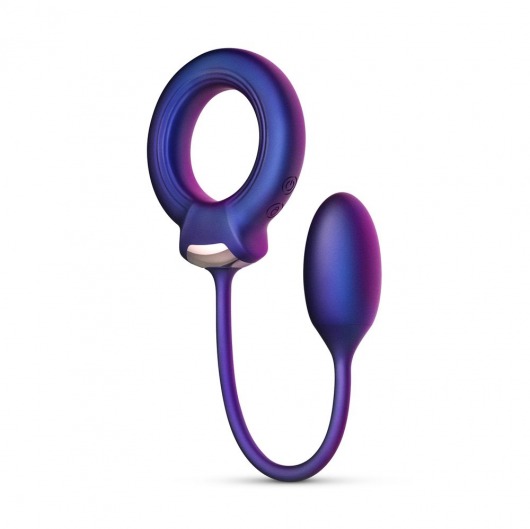 Фиолетовое эрекционное виброкольцо с анальным шариком Eclipse - ONE DC B.V. - в Ноябрьске купить с доставкой