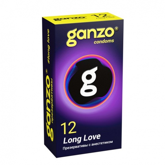Презервативы с анестетиком для продления удовольствия Ganzo Long Love - 12 шт. - Ganzo - купить с доставкой в Ноябрьске