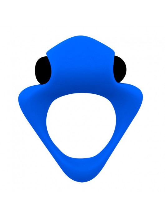 Синее эрекционное кольцо Wooomy Tribeс с вибрацией - Adrien Lastic - в Ноябрьске купить с доставкой