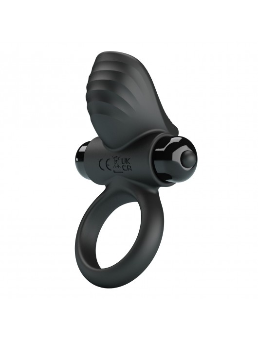 Черное эрекционное кольцо с вибрацией Adrien - Baile - в Ноябрьске купить с доставкой