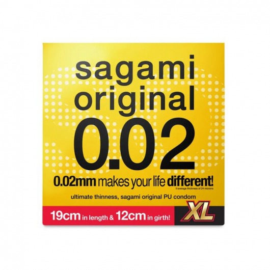 Презерватив увеличенного размера Sagami Original 0.02 XL-size - 1 шт. - Sagami - купить с доставкой в Ноябрьске