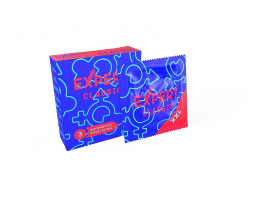 Презервативы увеличенного размера Expert Classic XXL - 3 шт. - Expert - купить с доставкой в Ноябрьске