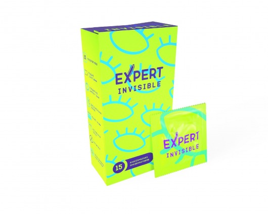 Ультратонкие презервативы Expert Invisible - 15 шт. - Expert - купить с доставкой в Ноябрьске