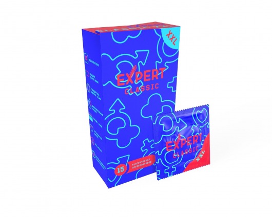 Презервативы увеличенного размера Expert Classic XXL - 15 шт. - Expert - купить с доставкой в Ноябрьске
