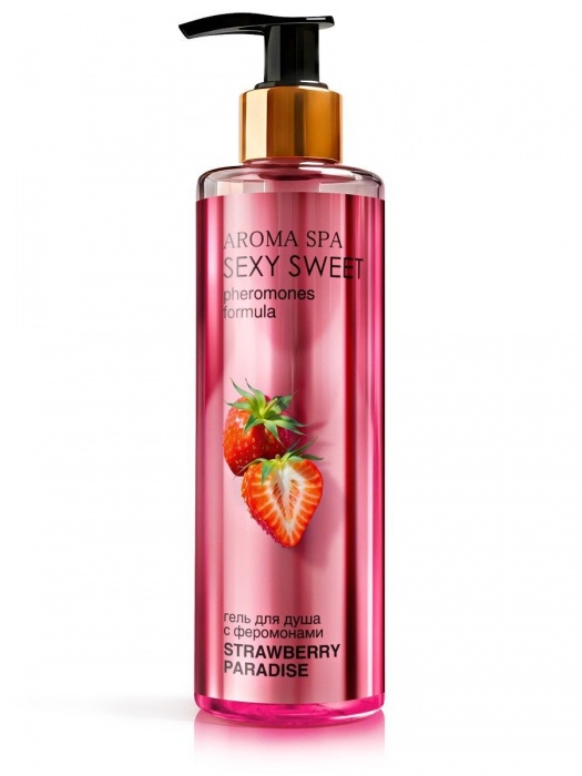 Гель для душа с феромонами и ароматом клубники Strawberry Paradise - 200 мл. -  - Магазин феромонов в Ноябрьске