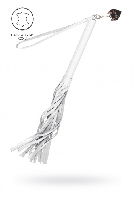 Белая кожаная плеть - 50 см. - Pecado - купить с доставкой в Ноябрьске