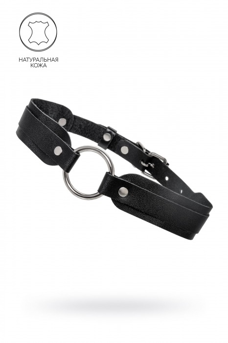 Черный кожаный чокер-ошейник со скруглёнными углами - Pecado - купить с доставкой в Ноябрьске
